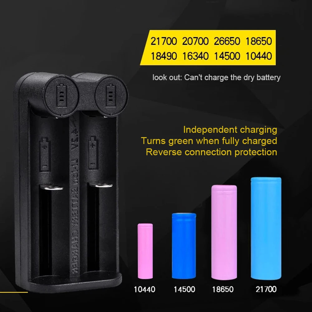 Зарядное устройство с 2 USB-разъемами 18650 26650 18350 32650 21700 26500 в | Электроника