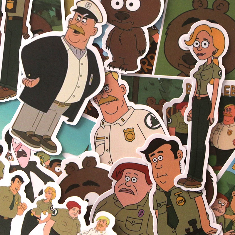 PC65, 20 шт./набор компл./лот 19 шт./компл. Brickleberry Скрапбукинг Стикеры s наклейка для ноутбука Чемодан автомобильный холодильник граффити Стикеры