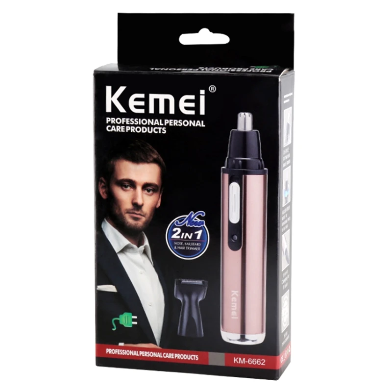 Kemei 올인원 그루밍 키트 남성용 충전식 전기 면도기 코 헤어 트리머 귀, 수염, 눈썹, 얼굴 면도기