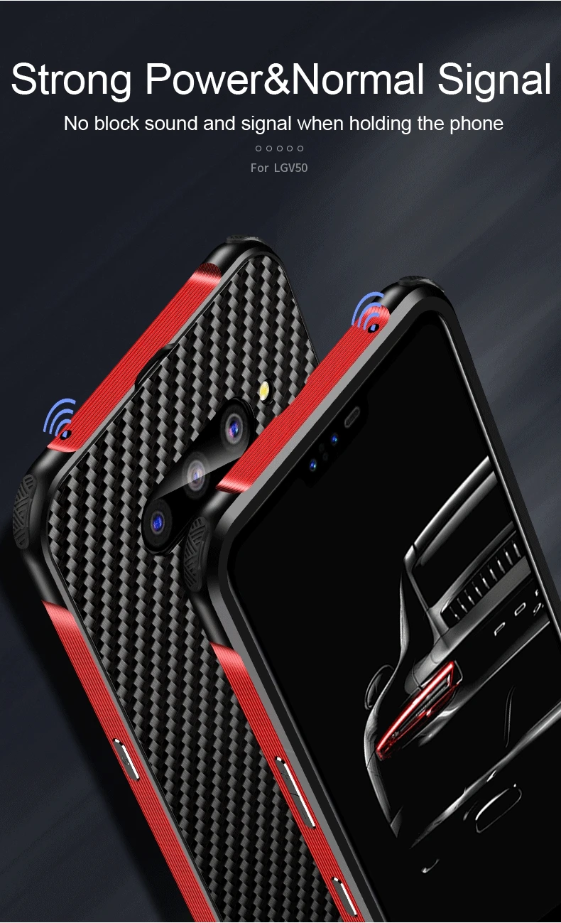 Beyour для LG V50 чехол Runway Gene металлическая рамка высокое качество углеродное волокно противоударный чехол Funda для LG V40 G7 G8 чехол для телефона Capa