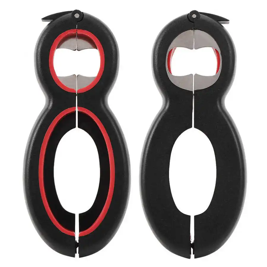 1Pc Multifunctinal Stainless Steel 6 In 1 Bottle Can Opener Corkscrew For Bar Restaurant Use Beer Wine Opener Bar Kitchen Tool