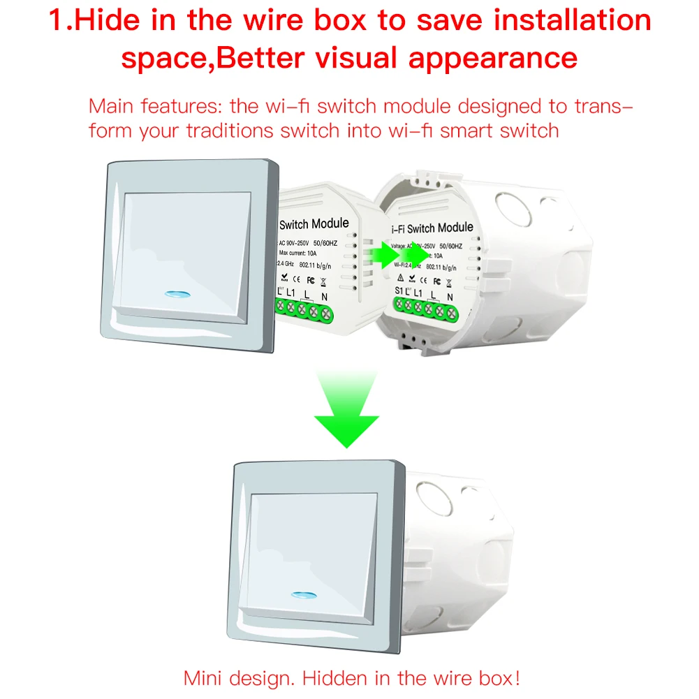 2 способа DiY WiFi умный светильник реле Модуль умный дом умная жизнь/приложение Tuya дистанционное управление работа с Alexa Echo Google Home