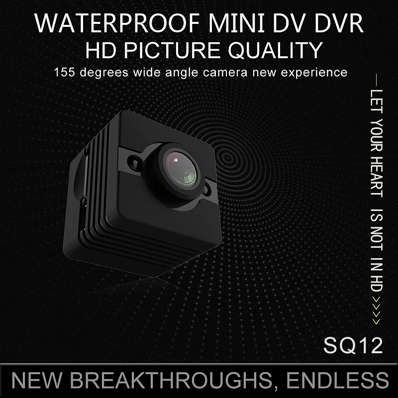 Новая мини камера SQ12 датчик ночного видения Видеокамера движения DVR HD 1080P микро камера DV Спорт Видео маленькая мини камера SQ 12