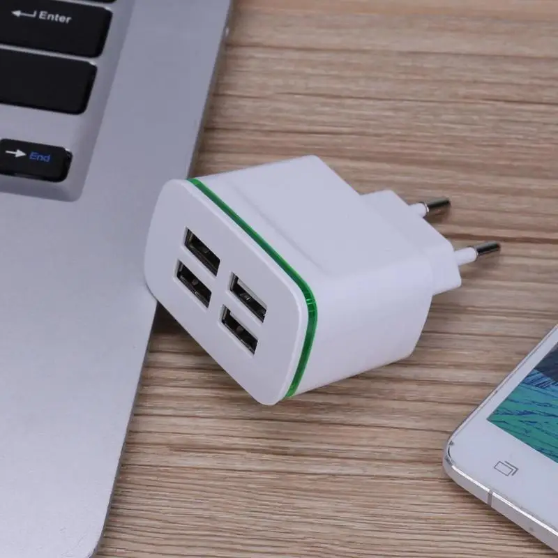 4 порта USB Мобильный телефон Универсальный 5 в 3/4A Быстрая зарядка зарядное