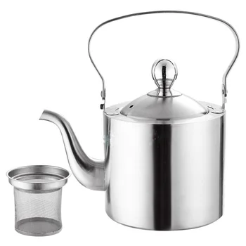 

Stainless Steel Kettle Thickened Straight Body Pot Multi-function Teapot with Filter Gas Induction Cooker Universal Kettle