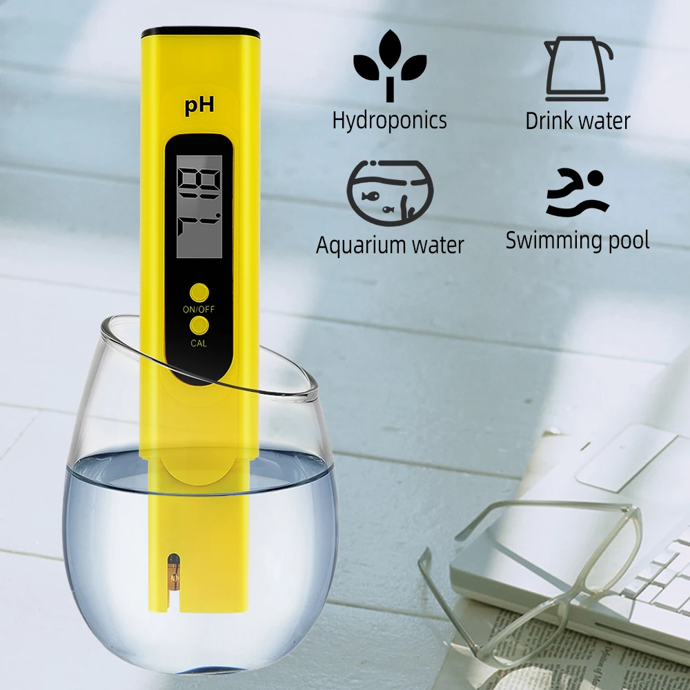 Digital PH Meter High Precision 0.01 Quality Test with 0-14 PH Measurement Range for Drinking Pool Aquarium Water 40% off