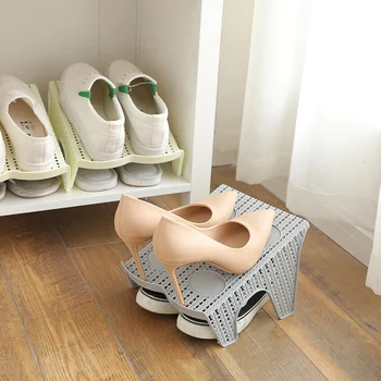 

shoes rack organizer Shoe Rack integral storage simple plastic double Shoes storage bracket For interior corners and cabinets