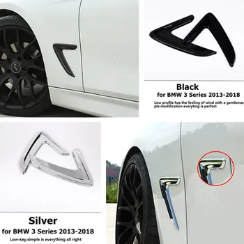 

1 Pair Car Side Air Vent Cover Trim Fender Side Sticker for BMW 3 Series 2013-2018 Car-styling Car Body Emblem Stickers Exterior