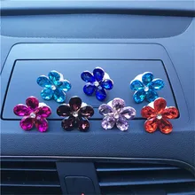 Hazy красивый хрустальный цветы автомобильный освежитель воздуха автомобильный Кондиционер украшение автомобиля-Стайлинг духи оригинас