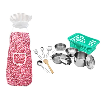 

Children's Play Kitchen Toys Stainless Steel Do Not Take The Pot Kitchen Toy Set