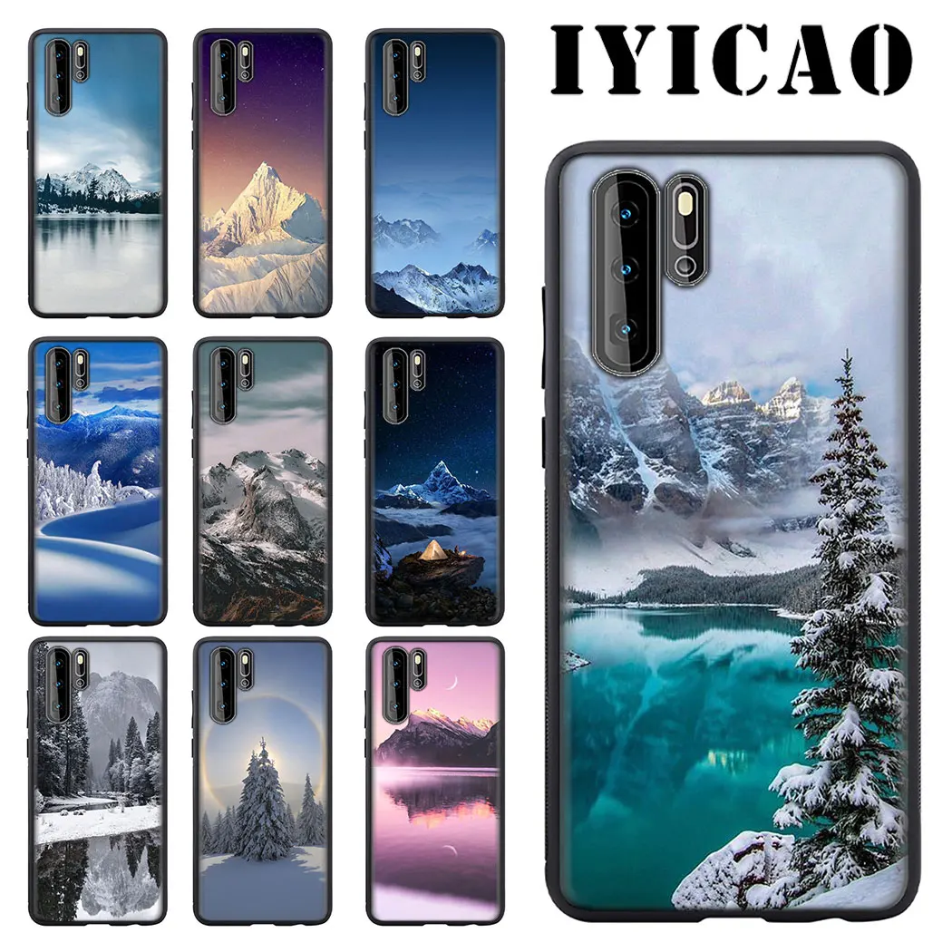 IYICAO Снежный Горный мягкий телефон для huawei P8 P9 P10 P20 P30 Lite Pro P Smart Z Plus 2019 чехол |