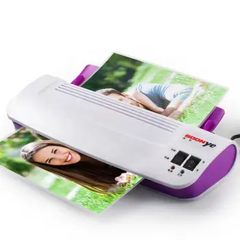 

Professional Thermal Office Hot and Cold Laminator Machine for A4 Document Photo Blister Packaging Plastic Film Roll Plastificad