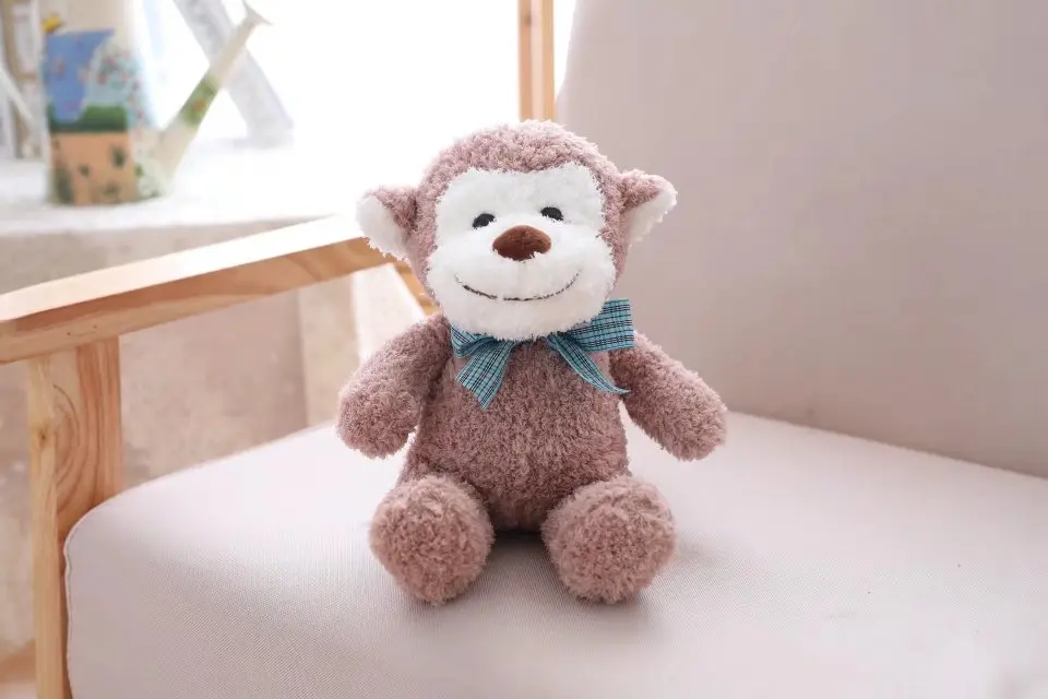Кавайные чучела животных для детей девочек/мальчиков Brinquedos Детский плюшевый медвежонок/обезьяна/панда/кукла игрушка детский подарок