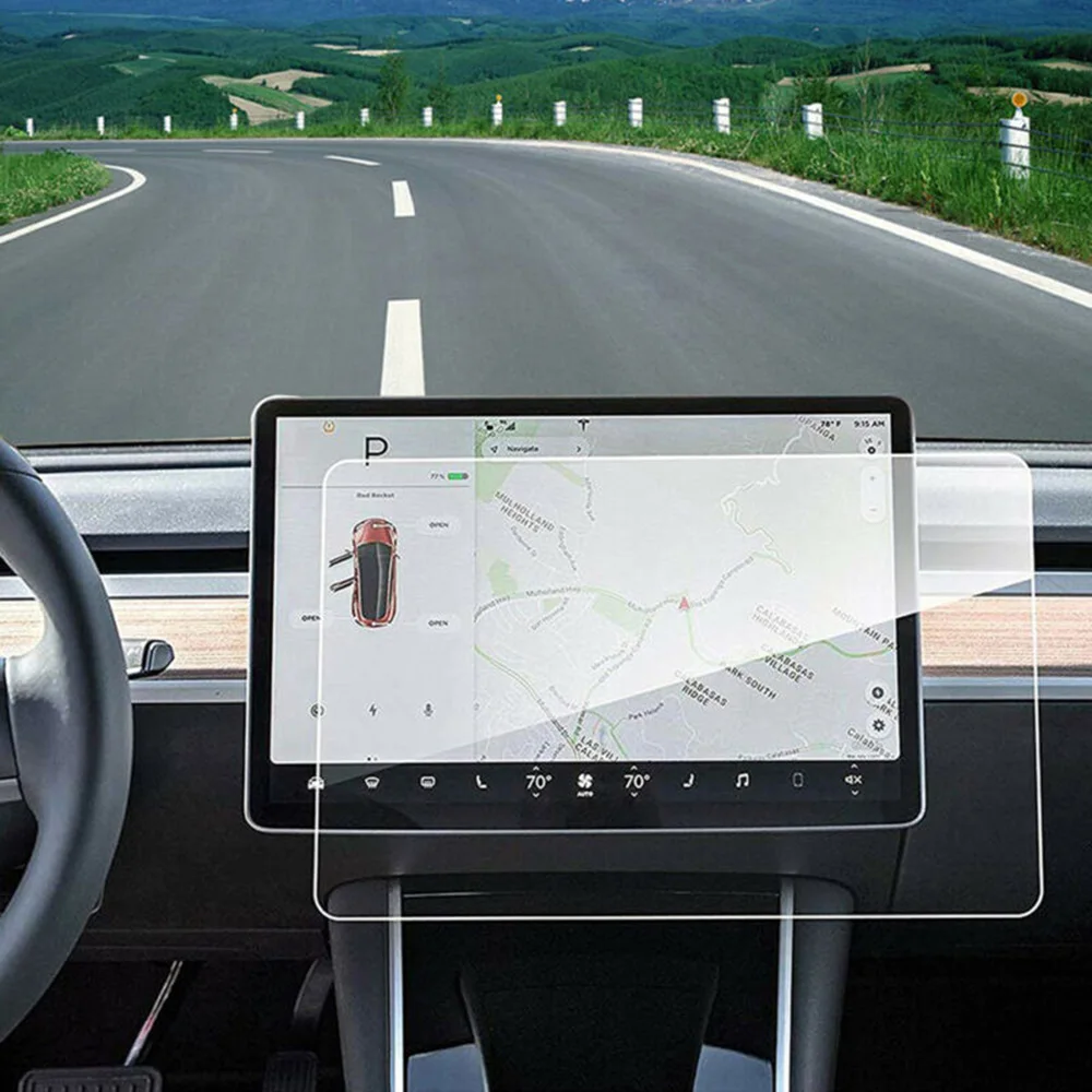22 9*35 см Закаленное стекло Автомобильная навигационная Передняя пленка HD Blu Ray