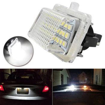 

2Pcs Car LED License Plate Lights No Errors For Mercedes Benz C-class W204 4-door Sedan 08-11 Car Headlight Fog Lights