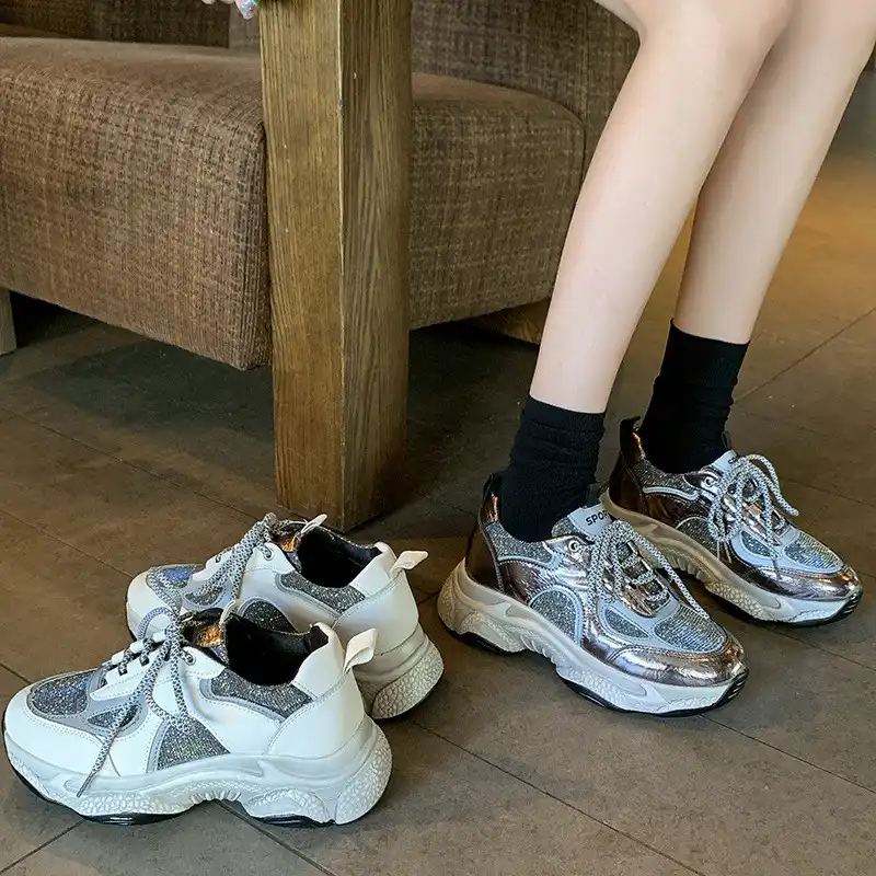 sparkling tennis shoes