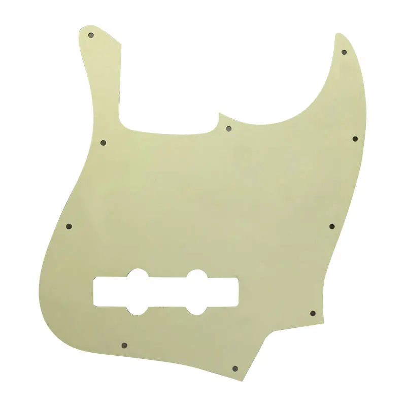 Pleroo заказное качество Pickguard-для левшей США 10 отверстий 4 струны Стандартный джазовый бас-гитара скретч пластина