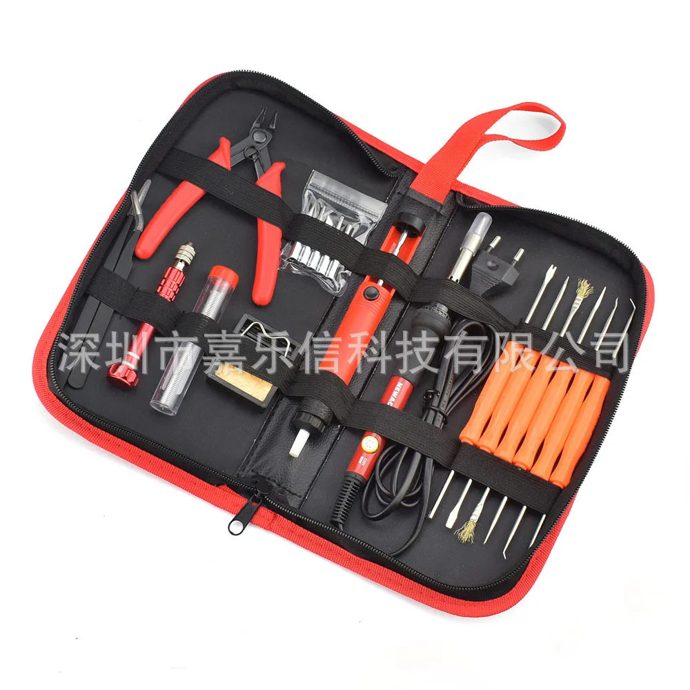 

Hot Selling Beauty Europlug 220V 110V 60W Electric Iron Combination Suit Kit Foreign Trade Export Hot Selling