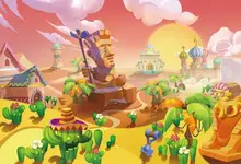  Laeacco Candy Land Backdrops for Photography Hot Air Balloons Ice Cream Cake House Photo Backgrounds Baby Birthday Party Props 