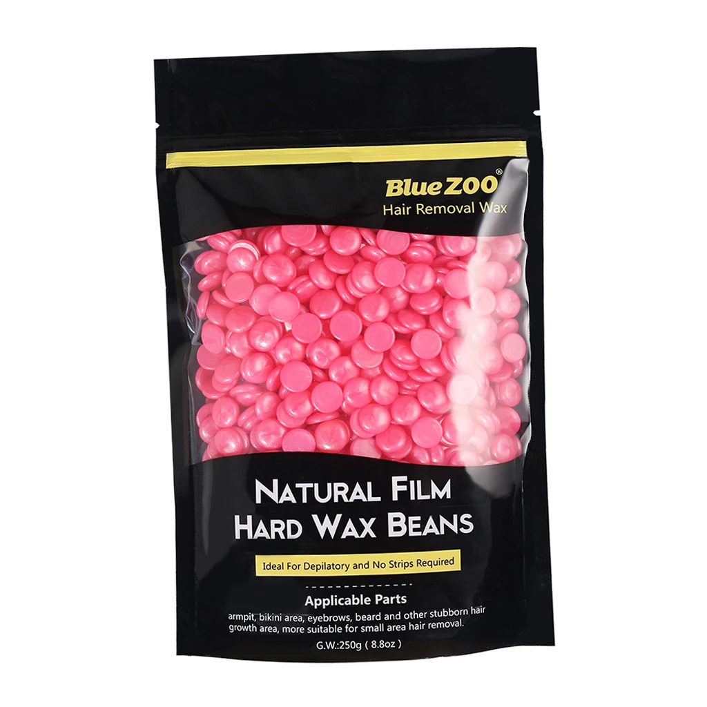 250g Hard Hot Film Wax Beans for Body Hair Removal Bikini Depilatory Pellet for Women Men