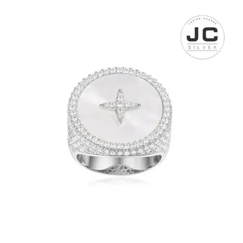 

APM MONO New Fashion Charms Original Engraving,Star Art Ring with Mother of Pearl For Women With Mono Logo New Year Gift
