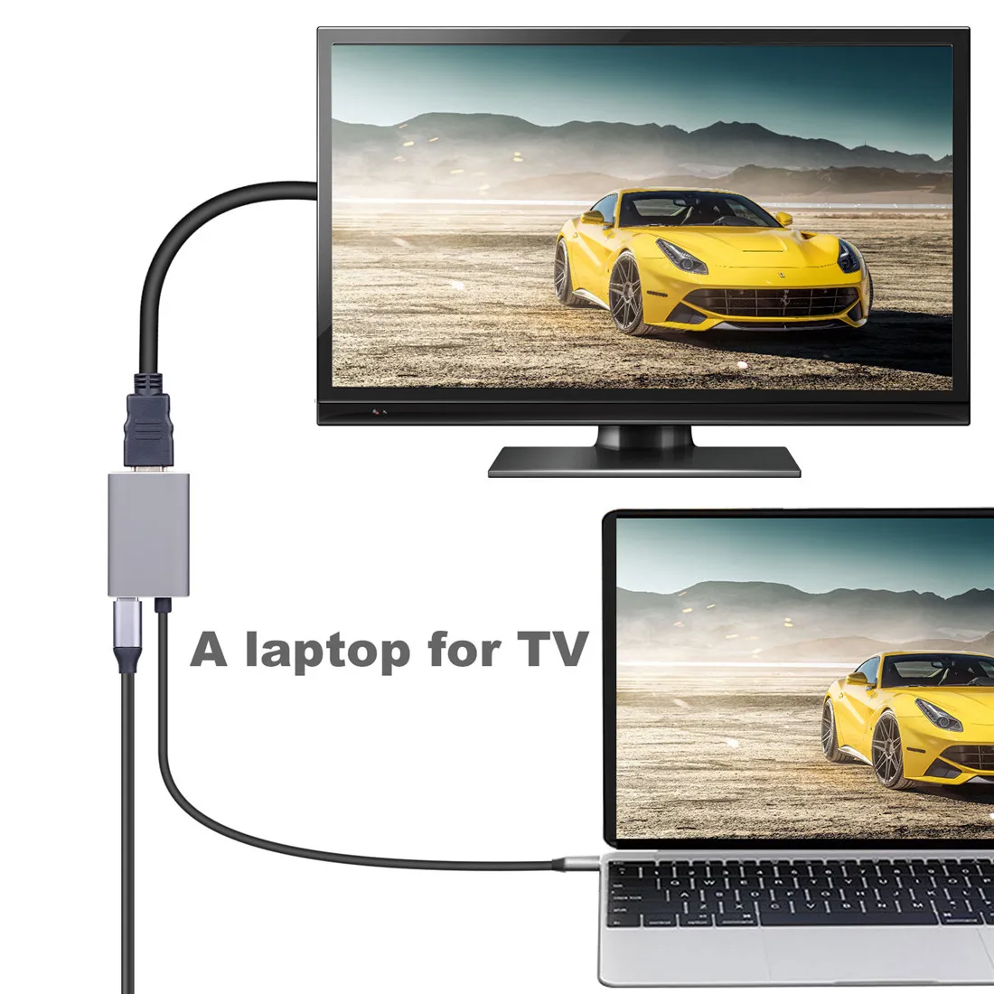 Мини Портативный 3 в 1 адаптер USB-C type-C к HDMI кабель HDTV адаптера 4K@ 60 Гц для nintendo переключатель беспроводной контроллер