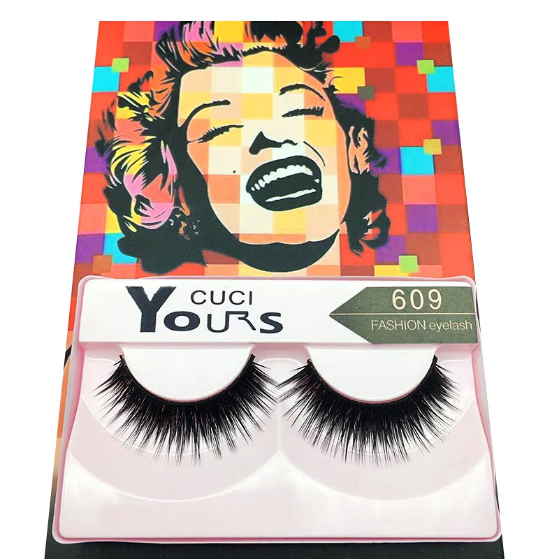 

Manufacturers Wholesale Fuck Attitude Marilyn 10 Double Pairs of False Eyelashes 628 Densely Long Natural Entirely Handmade 3D E