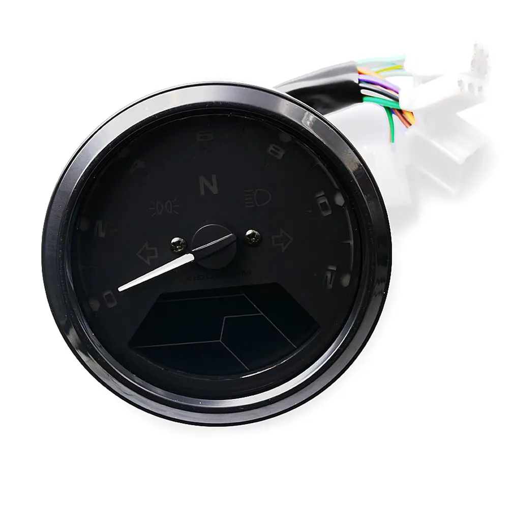 

Motorcycle Meter LED digita Indicator light Tachometer Odometer Speedometer Oil Meter Multifunction With night vision dial