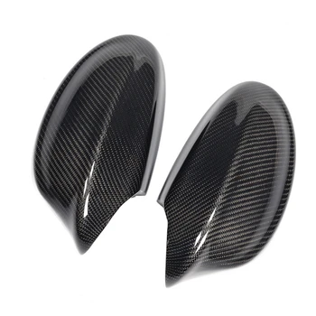 

2Pcs Car Carbon Fiber Side Door Mirror Cover Trim for Bmw E90 2004-2009