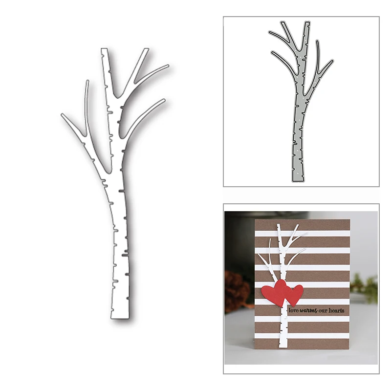 

Новый Высокий ствол дерева растение 2020 металлические Плашки для DIY скрапбукинга бумаги и изготовления открыток Декор тиснение ремесло без штампов