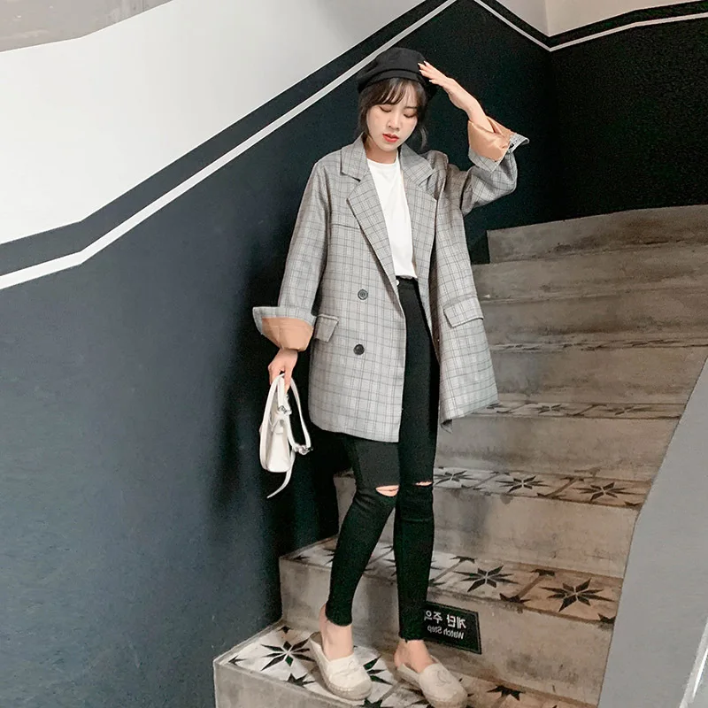 

Retro Thin Pattern Early Autumn Ozhouzhan Large GIRL'S Small Suit WOMEN'S Coat Spring And Summer Short South Korea Large Size Su