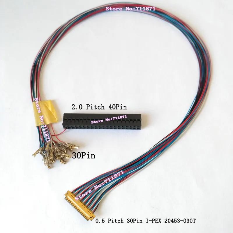 Кабель eDP 0 5 P 30 контактов I-PEX 20453-030T экран под заказ кабель 30P IPEX 40-контактный разъем