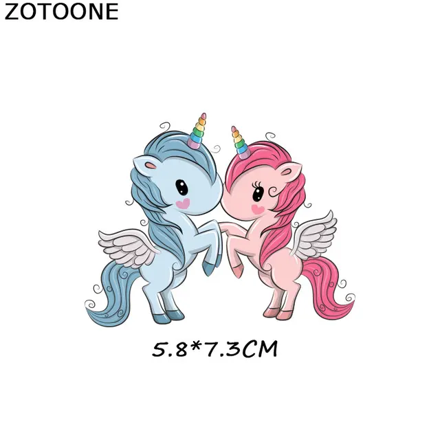 ZOTOONE Cute Cartoon Animal Patches Heat Transfer Iron on Patch for T-Shirt Children Gift DIY Clothes Stickers Heat Transfer G 1088