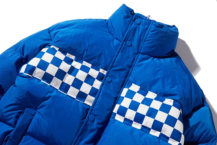 LAPPSTER-Youth Checkerboard зимняя куртка мужская пузырчатая куртка Мужская Уличная ветровка Хип Хоп корейская мода пуховые пальто