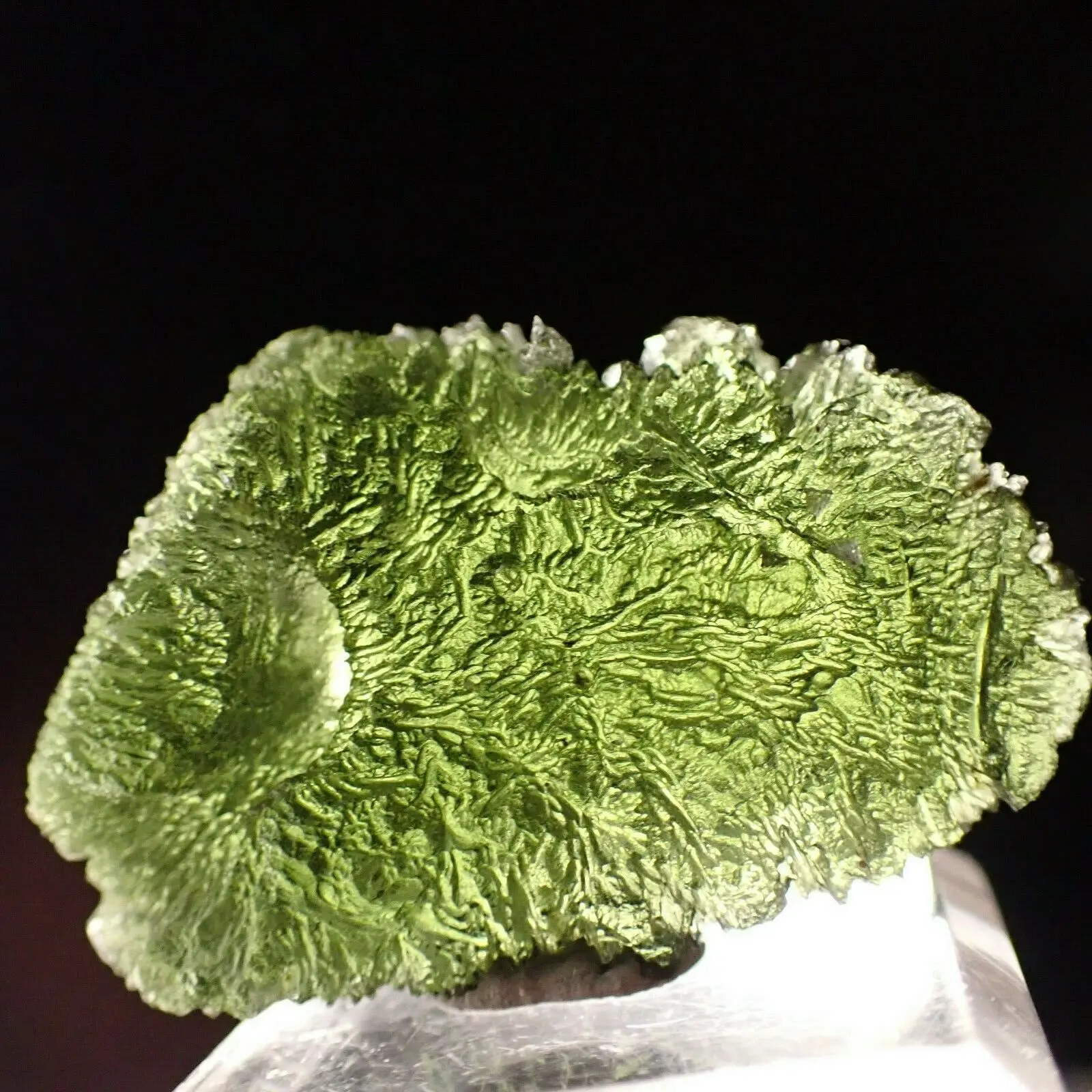 6-26G Moldavite Vetro Naturale A Impatto Di Meteorite Ceca Pietra Grezza Cristallo Energia Pietra 1 Pz