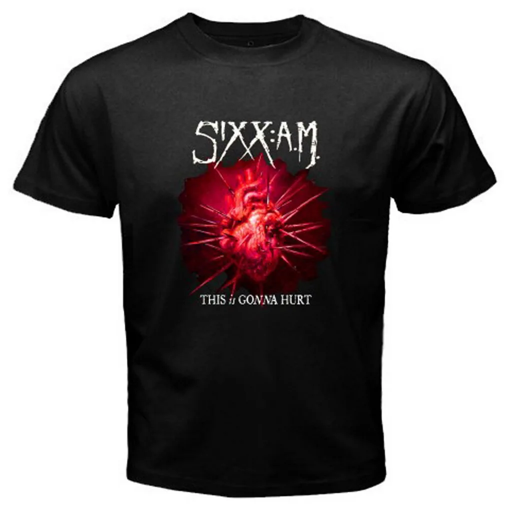 Новинка Мужская черная футболка с логотипом Sixx Am This Is gones hurn S M L XL 2XL 3XL уличная