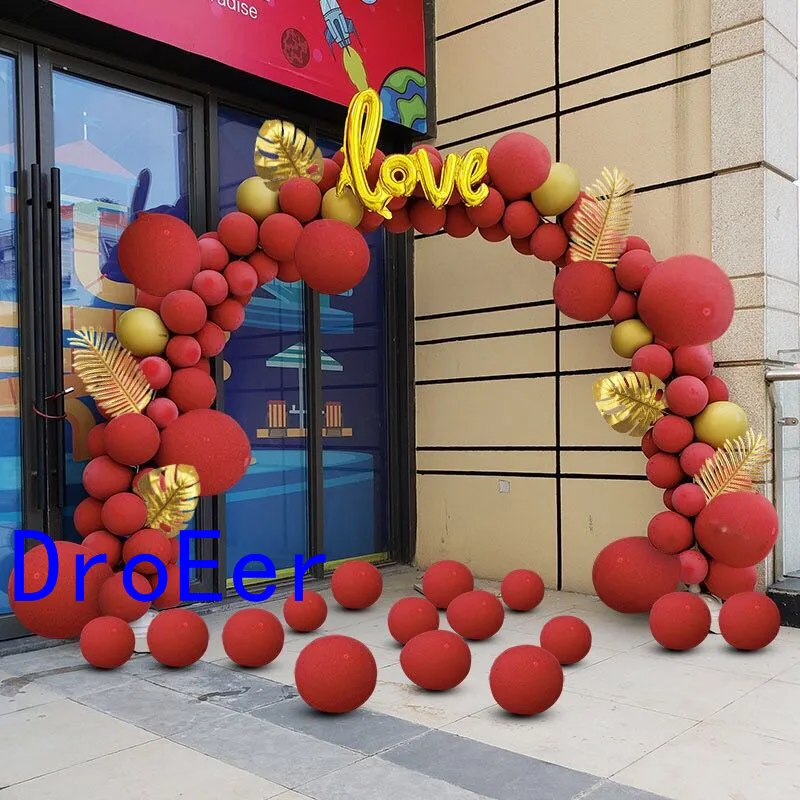 

143pcs Balloon Garland Arch Kit Girl Red Balloon Backdrop Suit Wedding Decor Birthday Party Balloons Anniversaire DÃ©coration