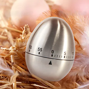 

Perfect Mechanical New Kitchen Cooking Timer Alarm 60 Minutes Stainless Steel Egg Timer Kitchen Tool