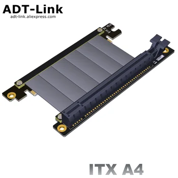 

PCIe x16 to x16 adapter Cable Graphics Video Cards Extension 90 Degree Angled design for ITX A4 motherboard chassis mini pc-case