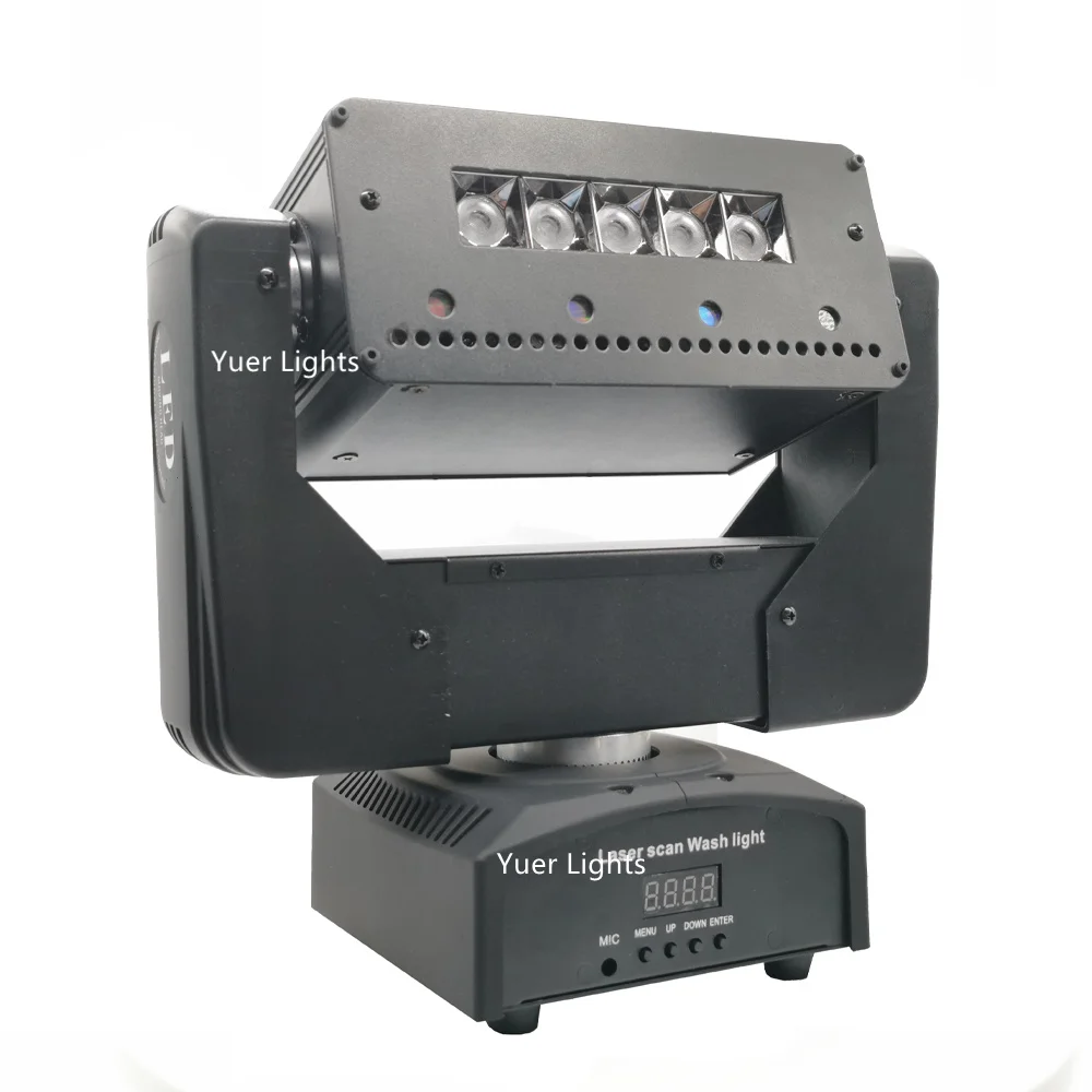 2020 NEW Laser + Wash 2IN1 LED Stage Light Effects  5X10W RGBW 4IN1 LED Moving Head Light Laserprojector Disco Lights For Club
