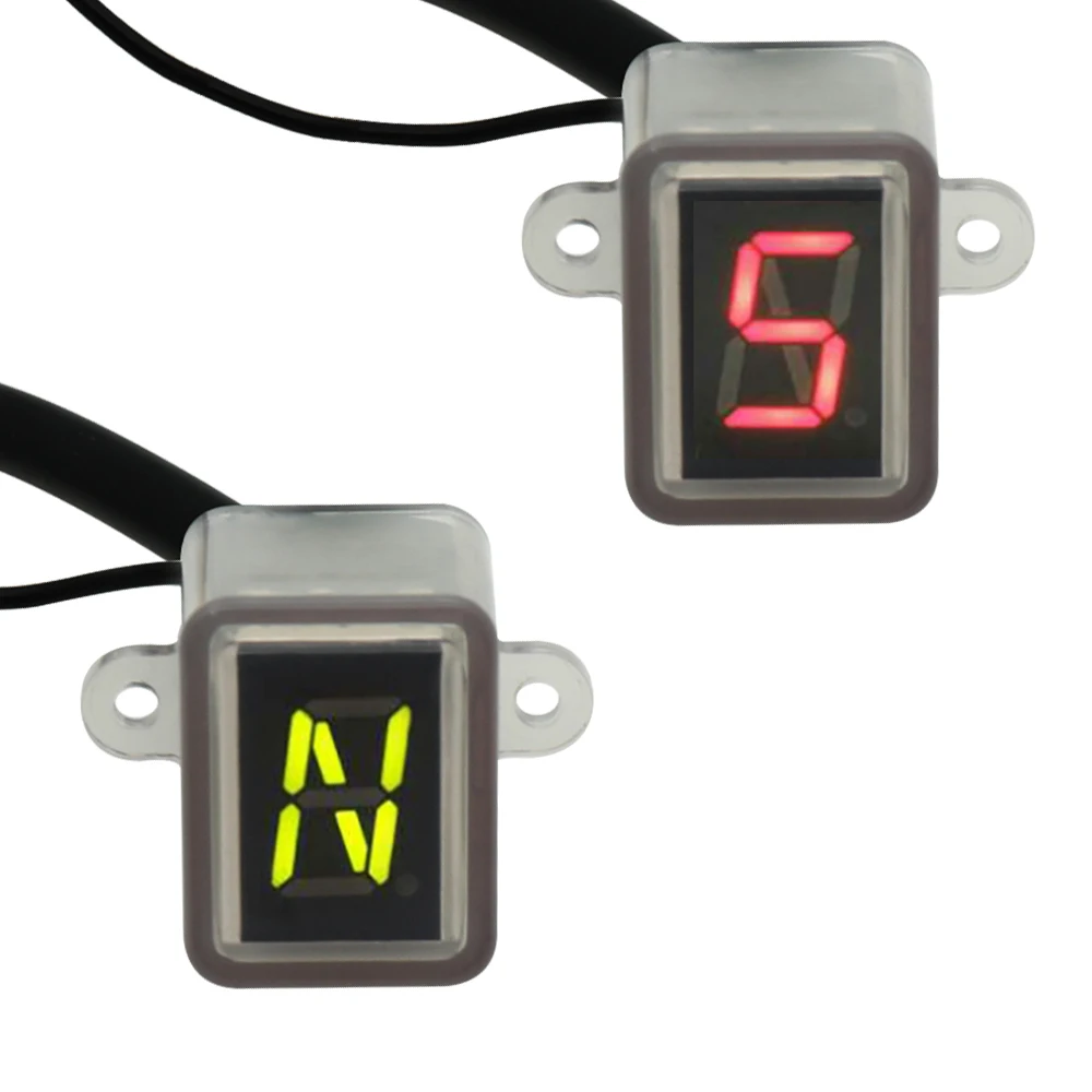 Super 6 Speed Display Universal Digital Off-road Motorcycle Motocross Light Neutral Gear Indicator Display