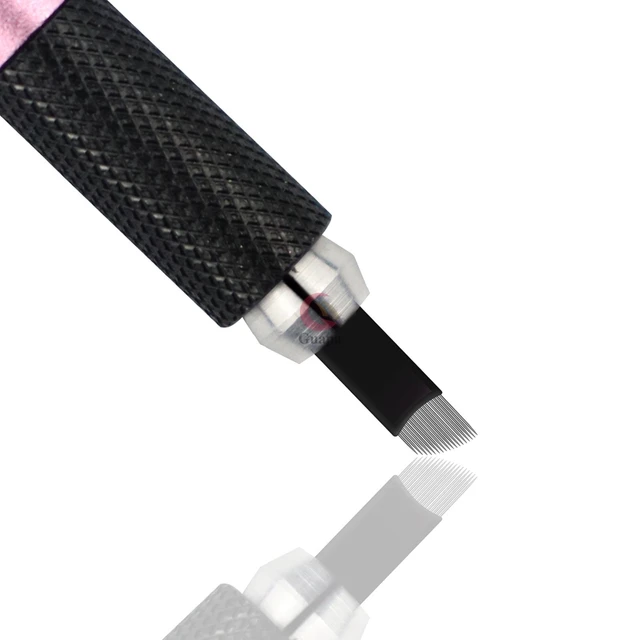 Quality Disposable Eyebrow Microblading Needles Blade 18 Nano Extremely Sharpen Tattoo Blade for Natural Brows Technique
