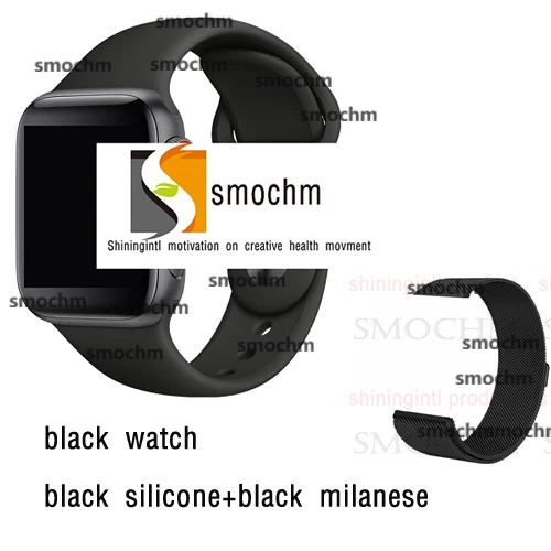Black and BlackMilan Smochm Carnaval 30 face IWO 12 Bluetooth умные часы серии 5 44 мм 40mm1: 1 IWO 8 IWO 9 спортивные умные часы для Apple iPhone Android - Color: Black and BlackMilan