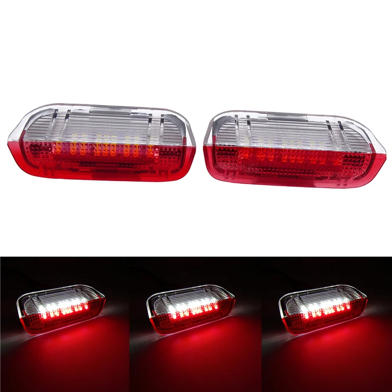 

1 Pair Fit For VW Passat B6 B7 CC Golf 6 7 Jetta MK5 MK6 Tiguan Scirocco Red LED Car Door Warning Light Courtesy Door Light