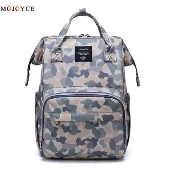 

Camo Print Mummy Maternity Backpack Large Capacity Casual Nursing Handbag Multiple-pocket design, larger capacity. waterproof