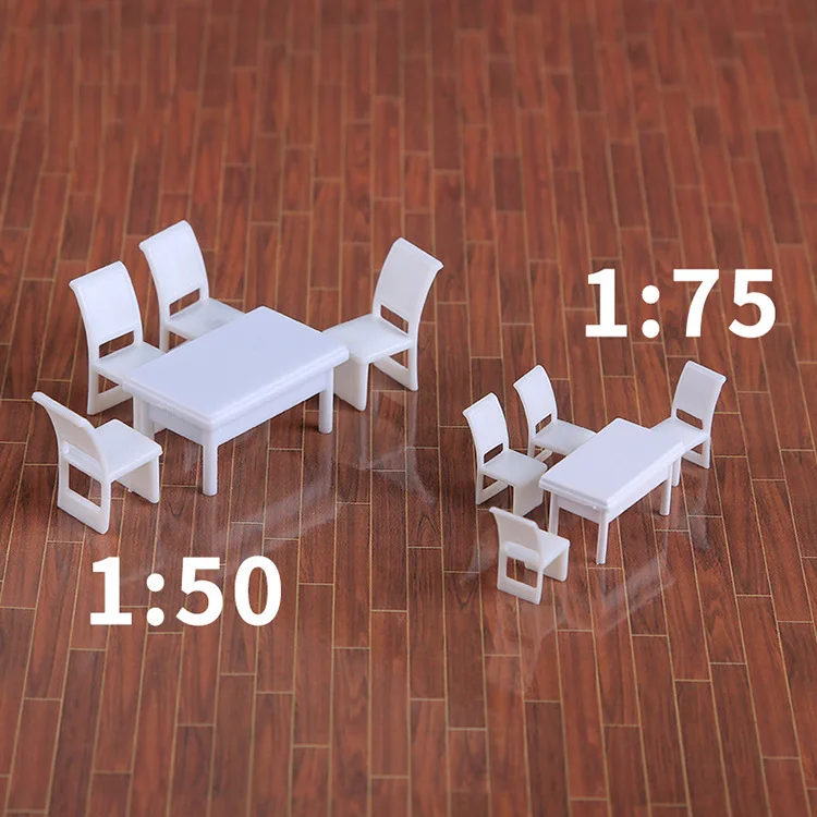  Table And Chair Set Model Sand Table Building Model Material Indoor Scene Model Square Tables And C