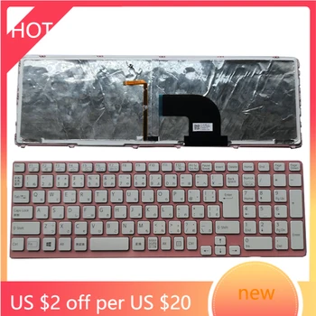 

NEW FOR SONY VAIO SVE15 SVE151 SVE1512 SVE17 SVE171 SVE1711 backlit keyboard JP JA Japanese pink