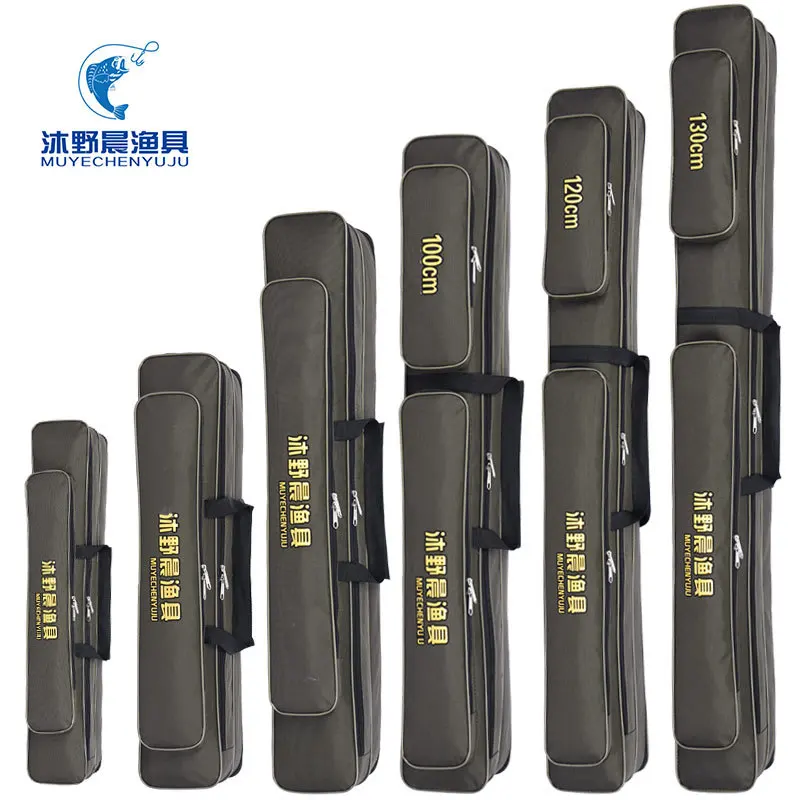 

Wear-Resistant Oxford Cloth 1.2 M Double Layer Fishing Rod Bag 1.3 M Fishing Gear Hand Fishing Bag Double Layer Pole Bag Fishing
