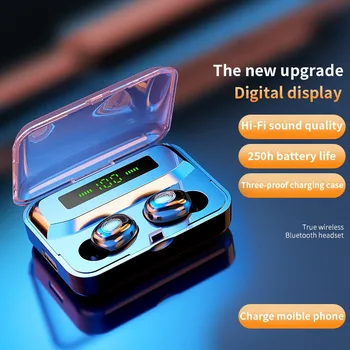 

Best Wireless Bluetooth Earphone for iPhone Wireless Headphones TWS Stereo Earbuds Waterproof Noise Cancelling Headset with Mic
