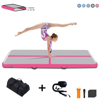 

10ft*39in*4in Inflatable Air Track Tumble Track air Mat Gymnastics Airtrack Training Home Use Cheerleading Yoga Electric Pump